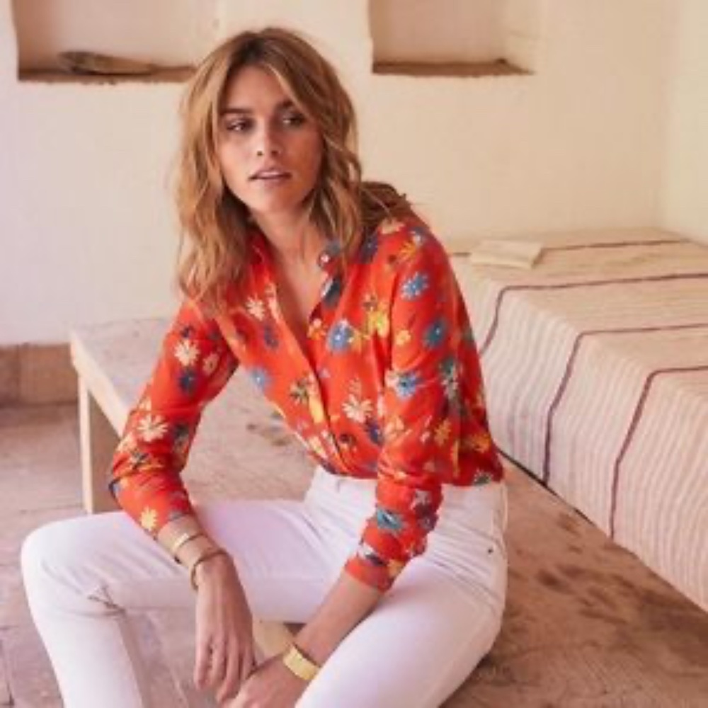 Sezane x G.Kero Pierro Floral Shirt/Blouse FR 38 US 4